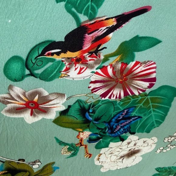 Floral Maxi Dress in Light Blue and Red - Picture 8 of 8